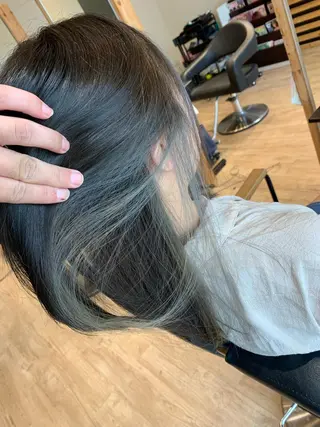 ミディアム カラー 大久保 隆蔵のヘアスタイル