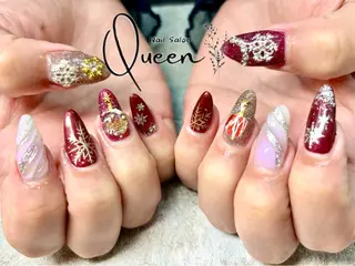 ネイル Queennail 北堀江megumiのネイルデザイン