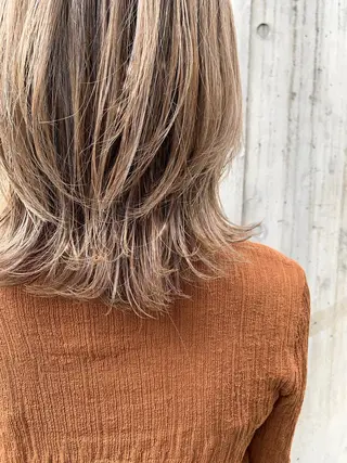 ミディアム カラー Leverage所属・【店長】外国人風 メンズヘア尾上雄輝のヘアスタイル