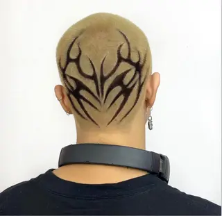 カラー メンズ デザインカラー⭐︎★ 🐆hyo🐆のヘアスタイル