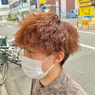 ミディアム パーマ メンズ 【メンズ特化】 ツツイリュウノスケのヘアスタイル