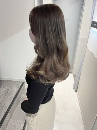 セミロング 韓国モテhair🍑 momoのヘアスタイル