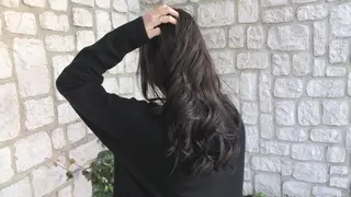 セミロング カラー パーマ ヘアアレンジ 髪質改善/透明感 OAK兵庫のヘアスタイル