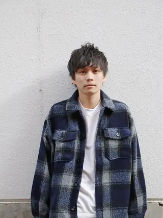 ショート カラー パーマ ヘアアレンジ メンズ キッズ ネイル マツエク・マツパ 架空〜KAQU〜所属・【clan】 NOGAMIのヘアスタイル