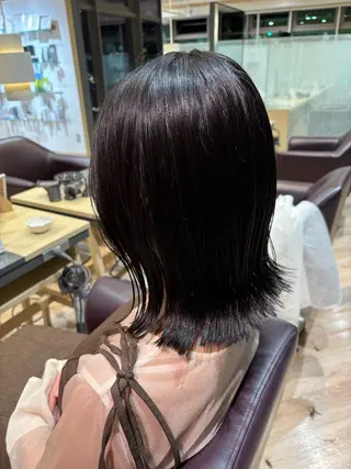 ミディアム カラー ゆい/パーマ/レイヤ ー/似合わせカラーのヘアスタイル