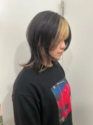 ミディアム 💥ウルフカット デザインあんな💥のヘアスタイル