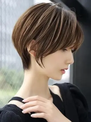 ショート カラー Salowin銀座suite店所属・美髪縮毛矯正/髪質 改善カラー/寺倉海人のヘアスタイル