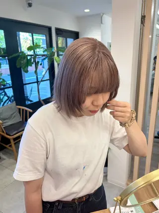 ショート カラー 🍒透明感カラー mutsuki🍒のヘアスタイル