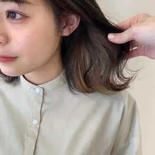 ミディアム カラー 暖色専門美容師🎀 お客様満足度◎のヘアスタイル