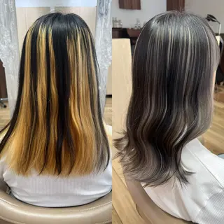 セミロング カラー 高橋 香奈のヘアスタイル