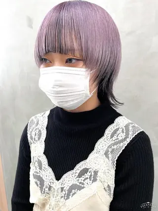 ミディアム カラー パーマ ヘアアレンジ メンズ ハイトーン/レイヤー 🌸さくらのヘアスタイル