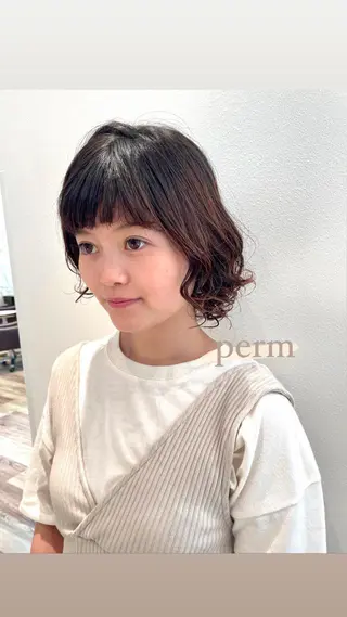 ショート パーマ BELLA/天王寺/ 似合わせ/木浦心のヘアスタイル