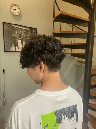 メンズ atelier doux dimanche（アトリエ・ドゥー・ディマンシュ）所属・Fukamiレイヤー 透明感カラーのヘアスタイル