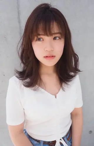 セミロング キノシタ ナオユキのヘアスタイル