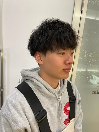 メンズ 栄　mighty by H所属・不破一輝/栄/矢場町 ボブ/レイヤー/艶髪のヘアスタイル