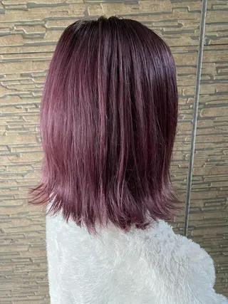 ミディアム カラー 🌿ストレート🌿 髪質改善☘️シュウヤのヘアスタイル