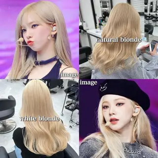 セミロング カラー ケアブリーチ/ 髪質改善/上質艶髪のヘアスタイル