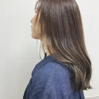 ロング カラー HARUNA🤍 大人ショートヘアのヘアスタイル