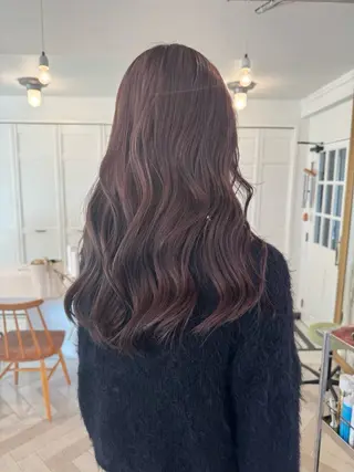 カラー ブリーチカラー🎀 韓国風/寺門美優のヘアスタイル