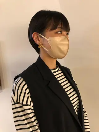 ショート ケアブリーチ/ボブ/ honoのヘアスタイル