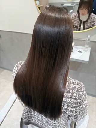 ロング eN° by youres hair 銀座店所属・髪質改善/白髪ぼかし /銀座艶カラー/森田のヘアスタイル
