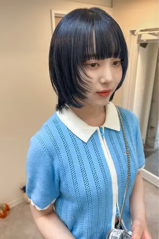 ショート カラー kyon.hair 韓国カットカラーのヘアスタイル