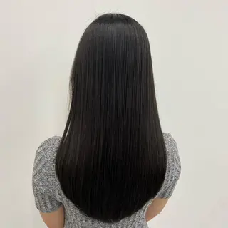 ロング カラー ✨透明感、艶髪ヘア✨ 韓国ヘア特化💖のヘアスタイル