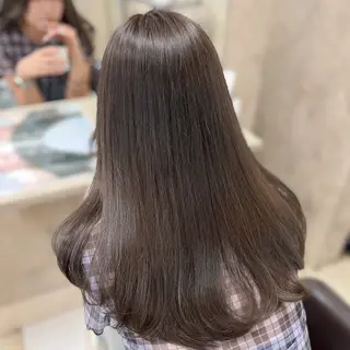 ロング カラー CARE所属・🩷珠梨【韓国ヘア】 【顔周りカット】のヘアスタイル
