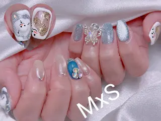 ネイル MxS Nail 【長さだし/フィルイン/マグネット/ワンホンネイル/韓国ネイル/パラジェル】所属・M×S Nail みなのネイルデザイン