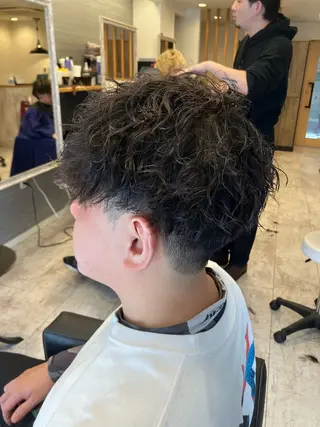 パーマ メンズ メンズ特化/パーマ/ フェードWATARUのヘアスタイル