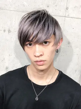 カラー メンズ メンズブリーチカラー /パーマ ごーた立川のヘアスタイル