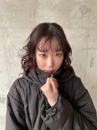 ミディアム カラー FRAME spa&hair room博多店【フレーム】所属・髪質改善｜顔周り｜博 多｜川上智也のヘアスタイル