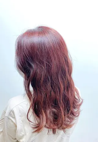 セミロング カラー 透明感カラー/ブリー チ✨駒場　笙のヘアスタイル