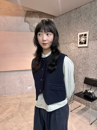 ロング カラー パーマ casey mayuのヘアスタイル