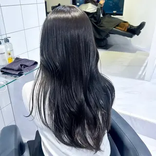 ロング カラー 表参道/透明感カラー /暗髪/ジュキヤのヘアスタイル