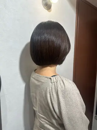 ショート Lond rouge所属・💚銀座/ボブ /縮毛矯正/芦川💚のヘアスタイル