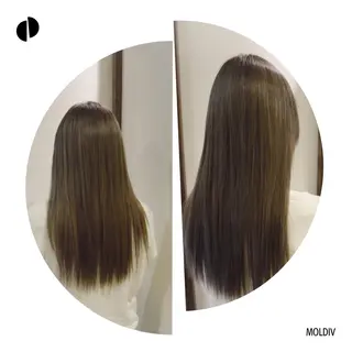 セミロング ロング カラー ✨縮毛矯正✨髪質改善 ナカシマ ユミのヘアスタイル