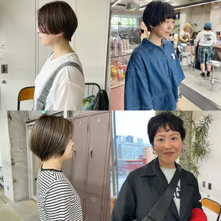 ショート カラー パーマ 小木曽智美 /ボブ/ショートのヘアスタイル