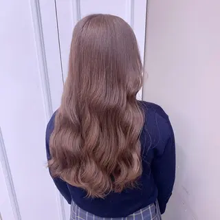 ロング カラー ヘアアレンジ ピンク・ベージュ🩰 カラー🫧とらのヘアスタイル