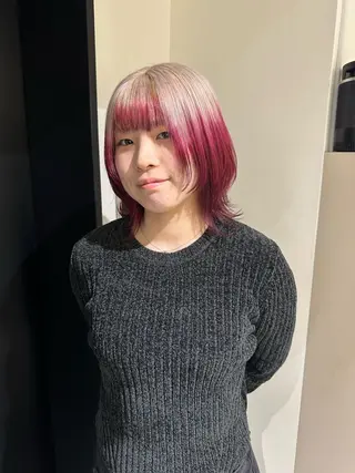 ショート カラー Maria 梅田/デザインカラーのヘアスタイル