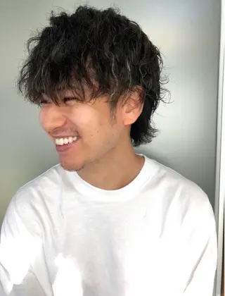 パーマ メンズ 艶髪🌈ムラカミ サキのヘアスタイル