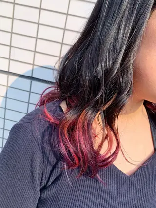 ミディアム カラー ヘアアレンジ 竹井 寛喜のヘアスタイル