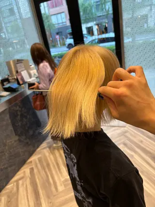 ショート カラー 『ハイトーン特化』✨ 音喜多優也のヘアスタイル