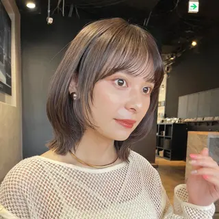 ショート カラー 🌱ボブ/レイヤー/ ベージュ/あやみ✨のヘアスタイル