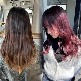 ロング カラー 💫miyu💫デザ インカラー/アレンジのヘアスタイル