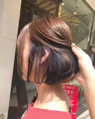 ショート カラー uru"所属・uru" すずきさゆりのヘアスタイル