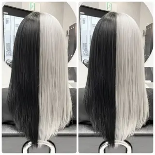 セミロング 🦋ハイトーン🦋 石山 希理🦋のヘアスタイル