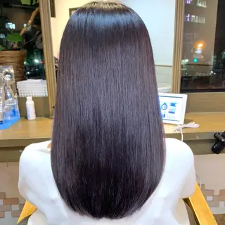 ロング カラー ✨️美髪矯正×似合わ せ艶カラー✨藤田透のヘアスタイル