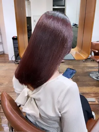 セミロング 透明感カラー| める🎀のヘアスタイル