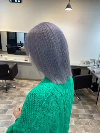 ミディアム カラー Ammi hair所属・YUI/ ブリーチカラー🌷のヘアスタイル